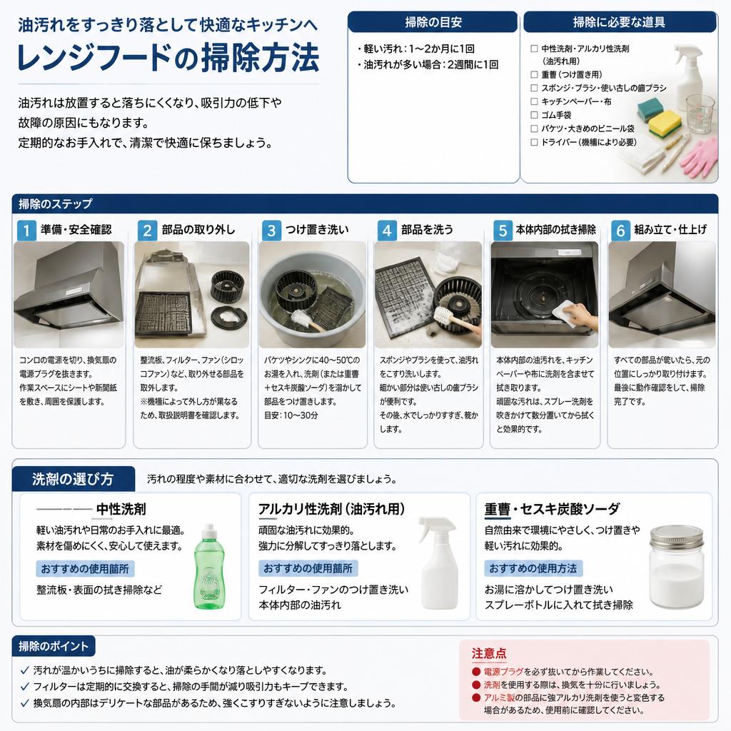 効果的なレンジフード掃除の方法