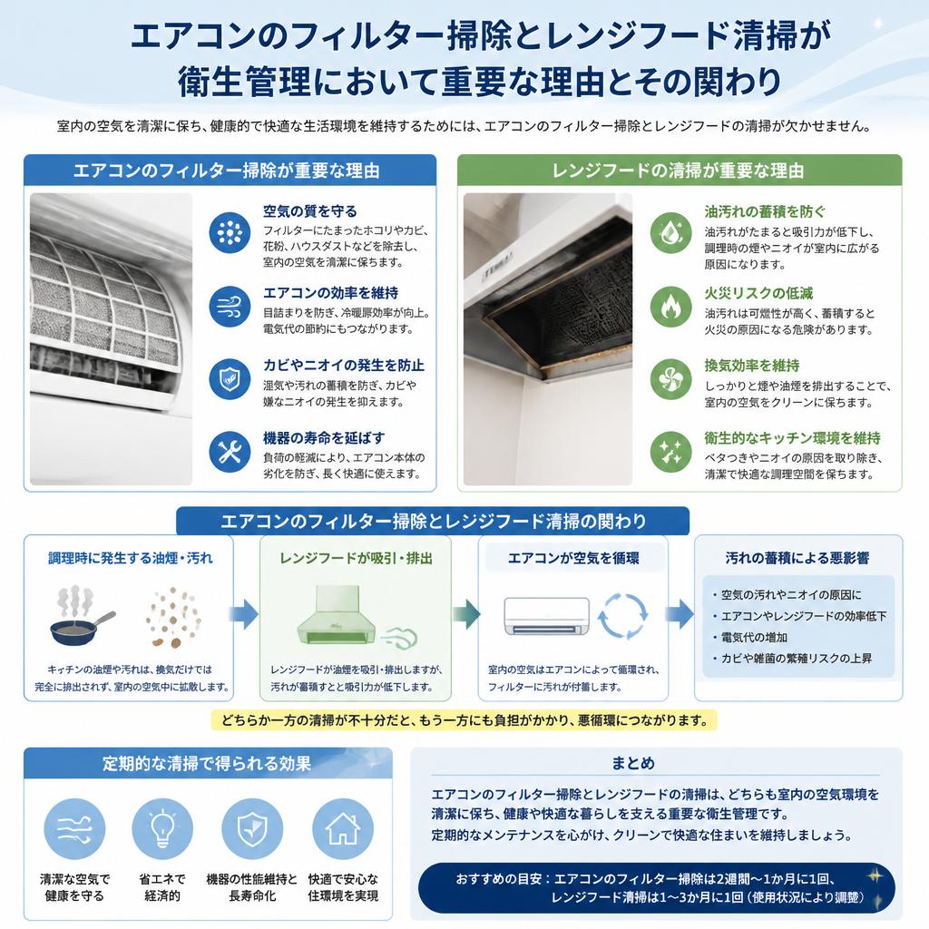 エアコンのフィルター掃除との関連性